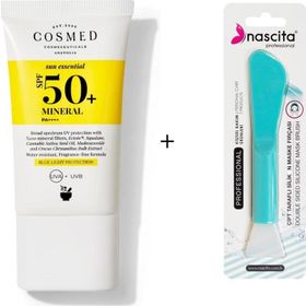 Cosmed Sun Essential SPF50+ Mineral 40 ml Güneş Kremi + Nascita Yüz Fırçası