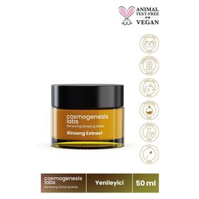 Cosmogenesis Labs 50 ml Yenileyici ve Bariyer Güçlendirici Ginseng Krem Yüz Maskesi