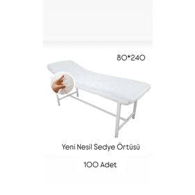Cosmonis 80x220 100 Adet Tek Kullanımlık Lastikli Sedye Örtüsü