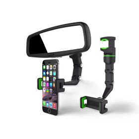 Cosmostech Araç Dikiz Aynası Telefon Tutucu Standı 360° Derece Ayarlanabilir Masaüstü Koltuk Arkası Telefon Tutacağı Car Holder