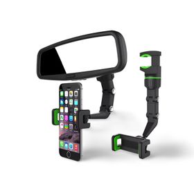Cosmostech Araç Dikiz Aynası Telefon Tutucu Standı 360° Derece Ayarlanabilir Masaüstü Koltuk Arkası Telefon Tutacağı Car Holder