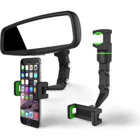 Cosmostech Araç Dikiz Aynası Telefon Tutucu Standı 360° Derece Ayarlanabilir Masaüstü Koltuk Arkası Telefon Tutacağı Car Holder