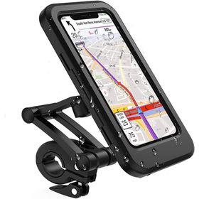 Cosmostech Motosiklet Bisiklet Su Geçirmez 360° Ayarlanabilir Telefon Tutucu Navigasyon Stand