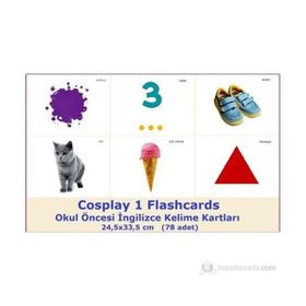 Cosplay 1 Flashcards - Okul Öncesi İngilizce Kelime Kartları 78 adet 24,5x33,5 - Başak Elmas Michael R. Baylis