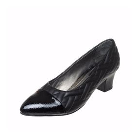 Costo Shoes 1023 Siyah Rugan Kadın Topuklu Ayakkabı