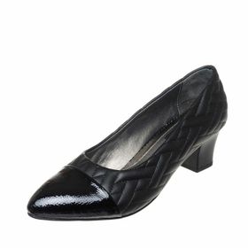 Costo Shoes 1023 Siyah Rugan Kadın Topuklu Ayakkabı