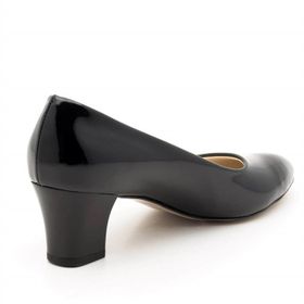 Costo Shoes 1023 Siyah Rugan Kadın Topuklu Ayakkabı