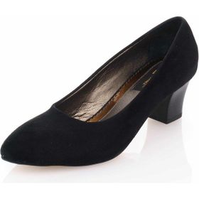 Costo Shoes 1023 Siyah Suet Büyük Numara Bayan Ayakkabısı