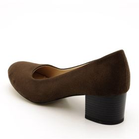 Costo Shoes 1453 Kahverengi Süet Kadın Topuklu Ayakkabı
