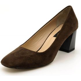 Costo Shoes 1453 Kahverengi Süet Kadın Topuklu Ayakkabı
