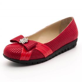 Costo Shoes 18539 Kırmızı Damla Baskı Büyük Numara Babet