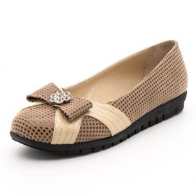 Costo Shoes 18539 Vizon Damla Baskı Büyük Numara Babet