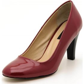 Costo Shoes 1923 Bordo Rugan Kadın Topuklu Ayakkabı
