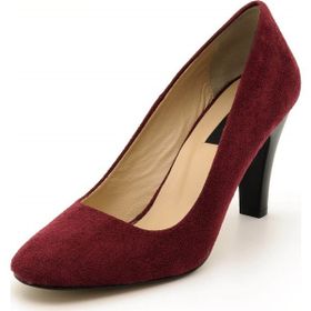 Costo Shoes 1923 Bordo Süet Kadın Topuklu Ayakkabı