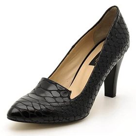 Costo Shoes 1952 Siyah Anakonda Kadın Topuklu Ayakkabı