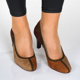 Costo Shoes 19536 Toprak Renkleri Büyük Numara Kadın Ayakkabısı