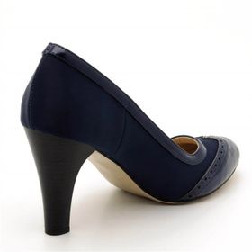 Costo Shoes 1954 Lacivert Kadın Topuklu Ayakkabı