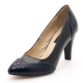 Costo Shoes 1954 Lacivert Kadın Topuklu Ayakkabı