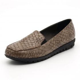 Costo Shoes 200592 Vizon Timsah Baskı Büyük Numara Bayan Ayakkabı