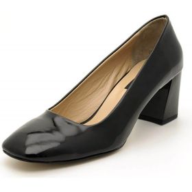Costo Shoes 2018 Siyah Rugan Kadın Topuklu Ayakkabı
