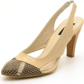Costo Shoes 2030 Bej Damla Kadın Topuklu Ayakkabı