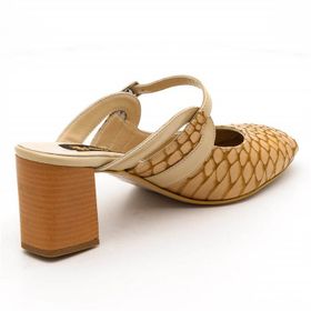 Costo Shoes 2405 Taba Büyük Numara Bayan Terlik Ayakkabı