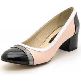 Costo Shoes 5673 Siyah Rugan Kadın Topuklu Ayakkabı