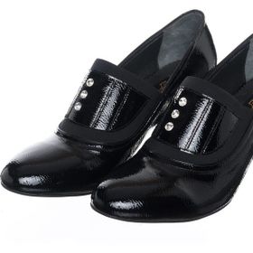Costo Shoes 58974 Siyah Rugan Büyük Numara Abiye Kadın Ayakkabısı