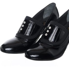 Costo Shoes 58974 Siyah Rugan Büyük Numara Abiye Kadın Ayakkabısı