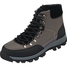 Costo Shoes AG1071 Gri Kapsüllü Trekking Taban Yeni Sezon Üst Kalite Büyük Numara Erkek Deri Bot