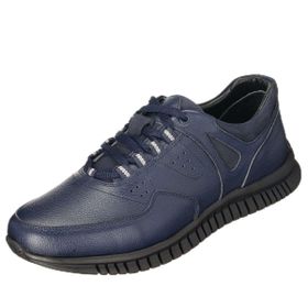 Costo Shoes AG1976 Lacivert Dana Derisi Rahat Geniş Kalıp Kauçuk Taban Özel Seri Büyük Numara Erkek Ayakkabısı