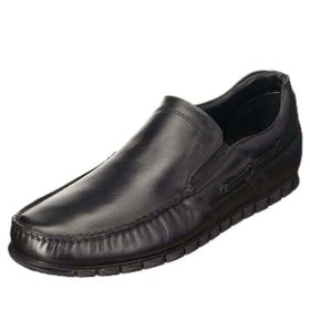 Costo Shoes AG2000 Siyah Deri Büyük Numara Rok Kauçuk Taban Rahat Geniş Kalıp Dana Derisi Özel Seri Erkek Ayakkabı