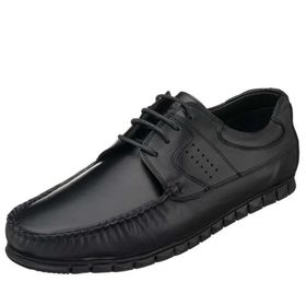 Costo Shoes AG2018 Siyah Rok Deri Erkek Ayakkabı