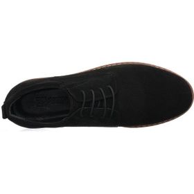 Costo Shoes AG4296-1 Mat Siyah Süet Deri Dayanıklı Termo Taban Erkek Ayakkabı