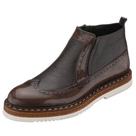 Costo Shoes AGS4007 Kahve Açma Deri Hafif Rahat Eva Taban Geniş Kalıp Premium Serisi Erkek Bot