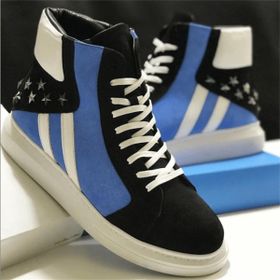 Costo Shoes ALA301 Siyah/Mavi Dana Derisi Erkek Bot