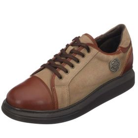 Costo Shoes ALA707 Kum Büyük Numara Dana Derisi Rahat Geniş Kalıp Erkek Spor Ayakkabı