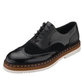 Costo Shoes ALP23 Siyah Açma Siyah Süet Deri Hafif Rahat Eva Taban Rahat Geniş Kalıp Premium Serisi Erkek Ayakkabı