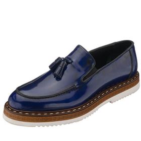 Costo Shoes ALP76 Lacivert Açma Deri Hafif Rahat Eva Taban Rahat Geniş Kalıp Premium SerisiErkek Klasik Ayakkabılar