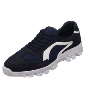 Costo Shoes ANG2525 Lacivert Termo Taban Büyük Numara Dana Derisi Rahat Geniş Kalıp Erkek Ayakkabı