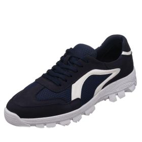 Costo Shoes ANG2525 Lacivert Termo Taban Büyük Numara Dana Derisi Rahat Geniş Kalıp Erkek Ayakkabı