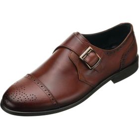 Costo Shoes AYC71 Kahve Dana Derisi İç Dış Deri Tokalı Erkek Klasik Ayakkabı