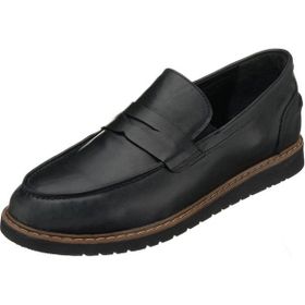 Costo Shoes AYL1112 45-46-47-48-49-50 Siyah Deri Termo Taban 4 Mevsim Büyük Numara Üst Kalite Erkek Ayakkabısı