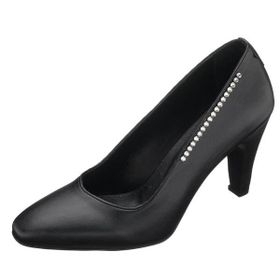 Costo Shoes AYS7986 Siyah Deri Topuklu Özel Seri Kadın Stiletto