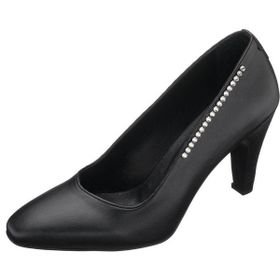 Costo Shoes AYS7986 Siyah Deri Topuklu Özel Seri Kadın Stiletto