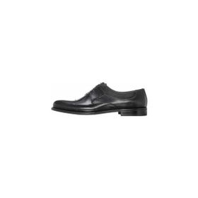 Costo Shoes CS1365 Siyah Dana Derisi Üst Kalite Büyük Numara Rahat Geniş Kalıp Erkek Klasik Ayakkabı