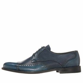 Costo Shoes CS6552 Lacivert Deri VİP Rahat Geniş Kalıp Büyük Numara Ayakkabı