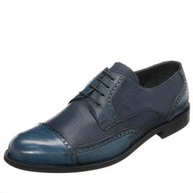 Costo Shoes CS6552 Lacivert Deri VİP Rahat Geniş Kalıp Büyük Numara Ayakkabı