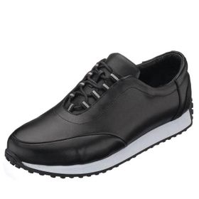 Costo Shoes Dora-2023 Siyah Dana Derisi Rahat Geniş Kalıp Hafif Taban Yeni Sezon Erkek Spor Ayakkabısı