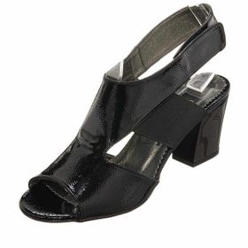 Costo Shoes DRL4316 Siyah Rahat Geniş Şık Kalıp Yeni Sezon Rugan Büyük Numara Kadın Ayakkabısı